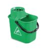 Optima industrial heavy duty 14 litre mop bucket green with cone wringer for commercial cleaning UK – Purcho