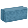 Northwood Essentials blue C fold hand towels 1 ply for commercial washrooms by Purcho UK