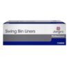 Jangro swing bin liners 13x23x30 inch white box of 1000 Purcho