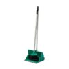 Long handle dustpan and brush set green for floor cleaning by Purcho UK