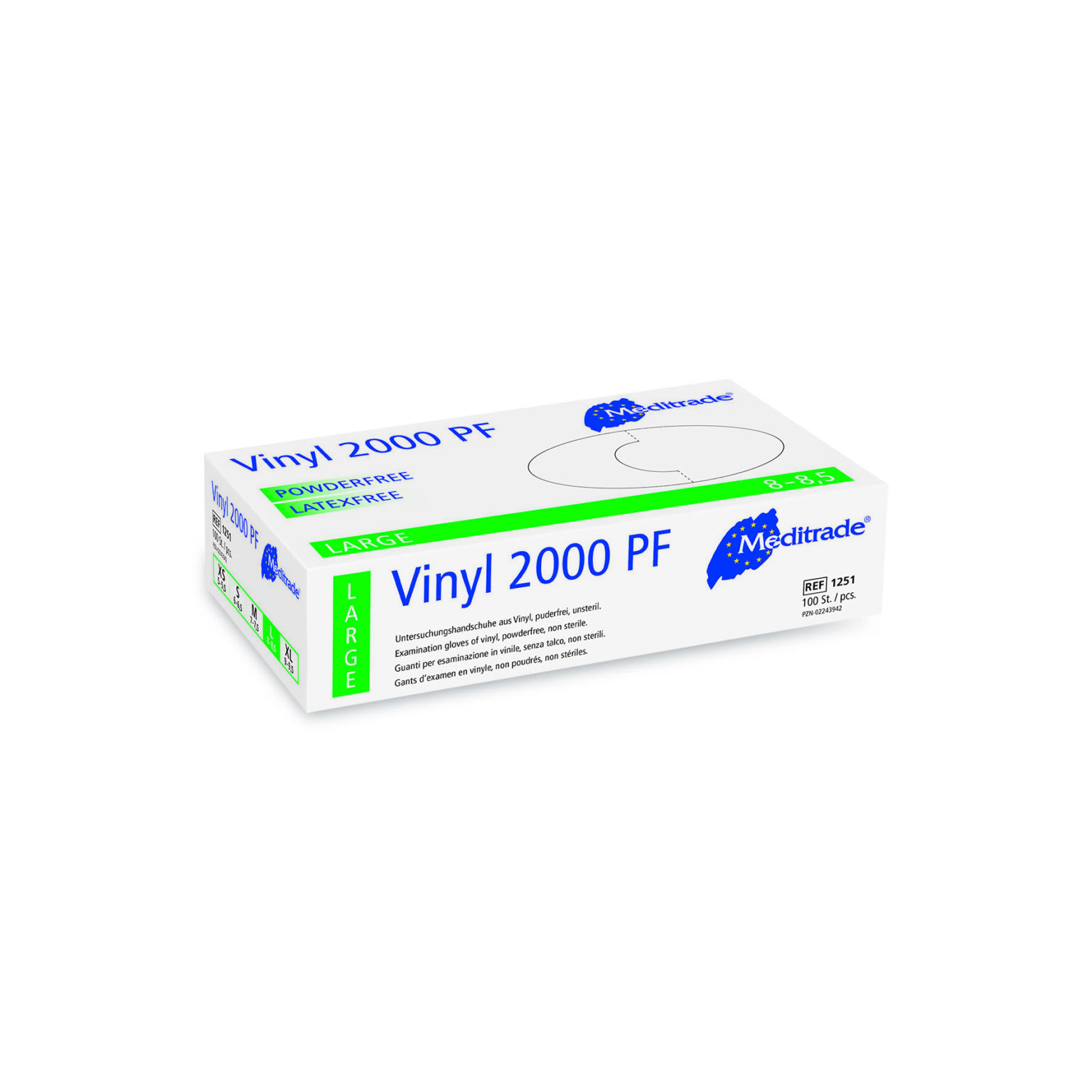Chartwell Vinyl PF Gloves, Medium, 100 Pack - CTC Health - View #5