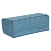 Northwood Essentials blue Z fold hand towels 1 ply 3000 sheets for commercial washrooms by Purcho UK