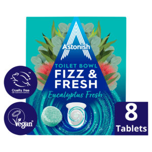 Astonish Toilet Bowl Fizz & Fresh Eucalyptus Fresh Tablets 8 x 25g (200g)