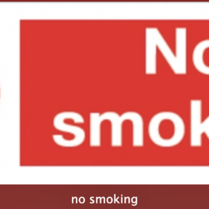 No Smoking Sign