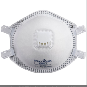 Portwest P301 FFP3 Valved Moulded Disposable Dust Masks (10 Pack)